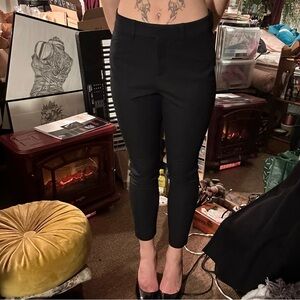 Old navy black pixie high rise slim skinny trouser pants